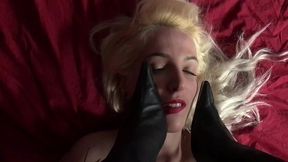 mistress minerva dominates liz rainbow - nipple clamps, footfetish and pussy play