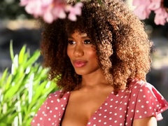 Big tits black Jenna Foxx posing naked