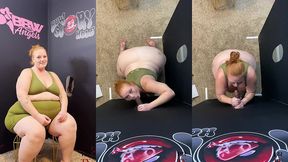 ssbbw julie ginger milks a bbc at glory hole and gets facial