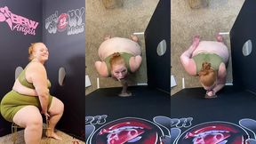 ssbbw julie ginger milks a bbc at glory hole and gets facial