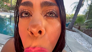 FIRST TIME POV WITH HORNY PREGNANT WOMAN YANETFIT