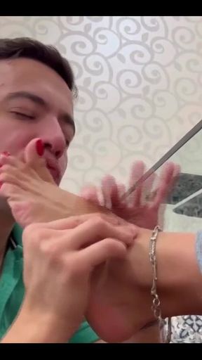 Sexy Office Female Worker Dominates and Friendzone Loser