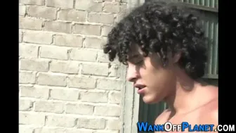 Amateur Latino Teen Cumdump Bareback Fucked in Outdoor Threesome