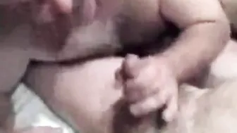 Daddy Bear Milks Younger Man in Amateur Blowjob