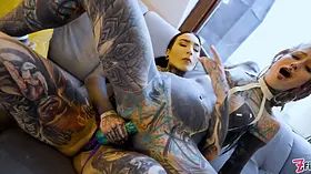 Burlesque beauty's Big Boobs and strap-on ass fucking