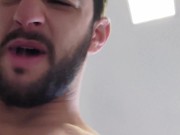 YOUR COCKY STRAIGHT BRO EXPOSING HIS BIG UNCUT MUSKY COCK