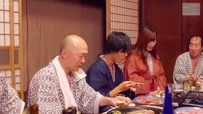 Japanese Wife gangbang - Lewd Holiday Affair with Cuckold Husband Watching