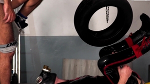 Mechanic Explores Gimp's Innermost Desires in Rubber Gear