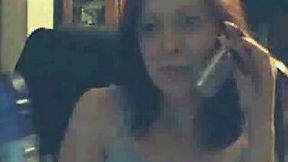 Redhead brick house MILF from Mexico gets naked on webcam for me
