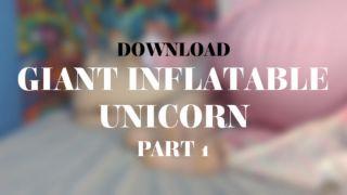 GIANT INFLATABLE UNICORN PART 1