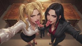 Vore Stories #10: Owned by Twin Golden Tails and Her Dark Partner