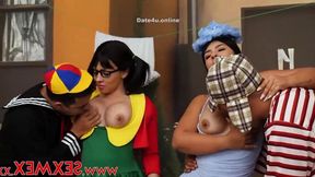 Latina Elizabeth Marquez gets lucky with the neighborhood stud