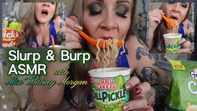 Miss Whitney Morgan Slurp & Burp Eating ASMR - mp4