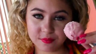 Petite Bombshell Allie Addision Gives You A Hand Job To Remember