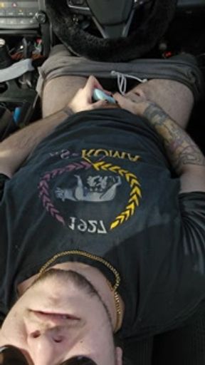 New Trans Man Male Moaning ASMR (Car Cum)