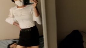 CD femboy secretary first anal blowout thick load