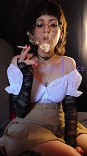 The ciggie after the Q&amp;A [4k] | Smoking Astrid