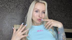 Nails, face fetish