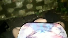 WildEnglishBBW Sucking BBC Nata4sex outdoors pounding my pussy