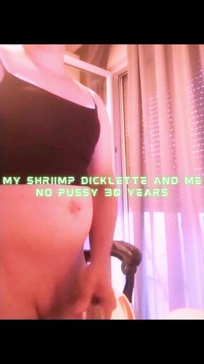 30yo faggot edging his shrimp virgin clitty