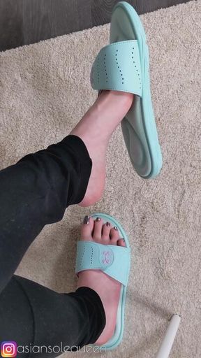 Humiliation while teasing and dangling my slides