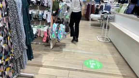 public masturbation of a young bitch feralberryy with a dildo in the fitting room
