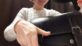 public masturbation of a young bitch feralberryy with a dildo in the fitting room