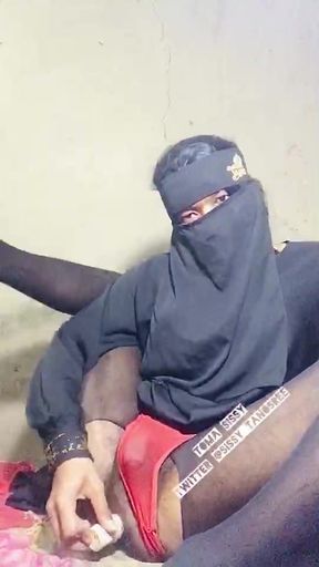 Bangladeshi Cuckold Sissy Boyfriend fucking his ass with wooden dildo