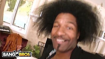 Huge boobs Latina MILF Sienna West gets pounded by huge black cock