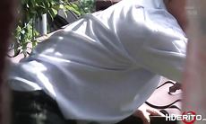 Sexy Japanese gymnast fucks to get a perfect score