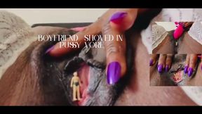 Tiny Boyfriend Wandered In Pussy Vore - Ebony Unaware Giantess