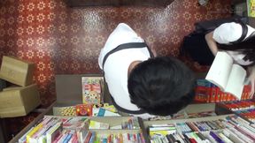 Bookworm's Blowy in the Stacks: Doggy Style Deepthroat