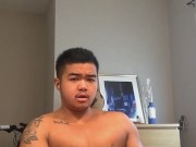 FTM starts the day with a massage gun quickie