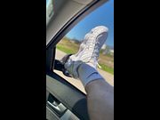 SNIFF AND WORSHIP MY STINKY SHOX SNEAKERS WHILE LICKING WET FEET