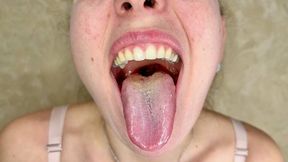 Deep Mouth Exploration – Scraping My Tongue Clean