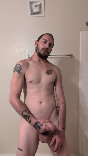 Masturbation in bathroom