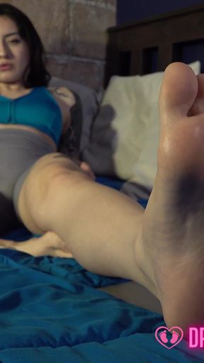 Alessandra's Stinky Feet After Yoga - (dreamgirls in Socks)
