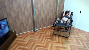 A Woman Is Restrained and Teased with Erotic Lotion