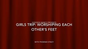 GIRLS WORSHIP EACH OTHERS FEET: Marcy and Stacy