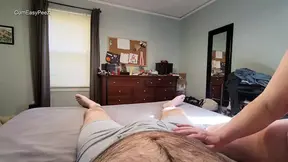 Big Tit Sluttress Gets Hot POV Handjob & Piss Play