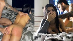 Spankings turn me into a sex slave as boyfriend's hard cock&#x1F32D; fills me from behind