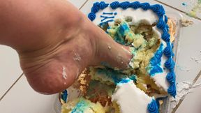 Destroying Your Birthday Cake Barefoot, in a bikini
