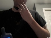 Male Sub Uses a Shock Collar for Self