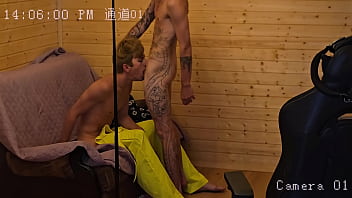 No44 A full-length video camera in a house captured a guy fucking his friend and filming it.