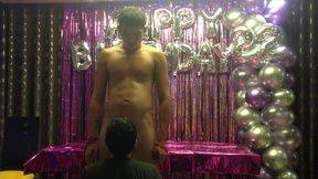 Behind the Escene of Markus Birthday Blowjob