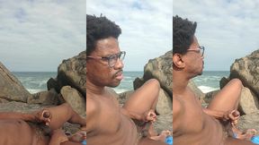 me masturbando na praia de nudismo de abrico
