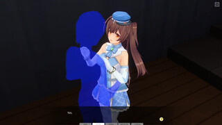 COM3D2 舞台裏でセックスをしているかわいいアイドル ❤️