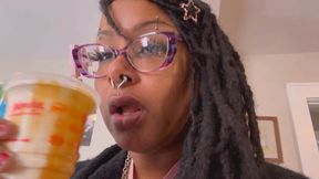 Vore Obsessed Giantess Eats + Talks Vore