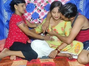 Hindu Bhabhi Trying To Prove Themselves As Better Lovers In Group Sex