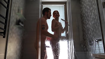 Quick shower with my roommate